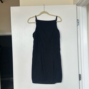 Abercrombie high neck linen mini dress